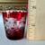 Ruby red etched or flashed shot glass - stunning 6 thumbnail