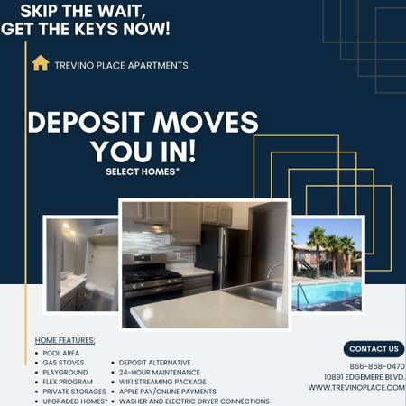 $1 / 1br - 🕸️ TANGLED UP IN SAVINGS – ONE MONTH CREDIT (Trevino Place on 10891 Edgemere)63971557869059120