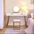 Vanity Desk with Glossy Desktop, 47 inch (New) 9 thumbnail