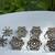 Snowflake Napkin Holder Rings-(silver metal) 10 thumbnail