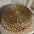 VINTAGE ROUND WOVEN WICKER TRAY / BASKET 3 thumbnail