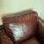 Used Strick & Bolton Prue Brown Leather Arm Chair 7 thumbnail