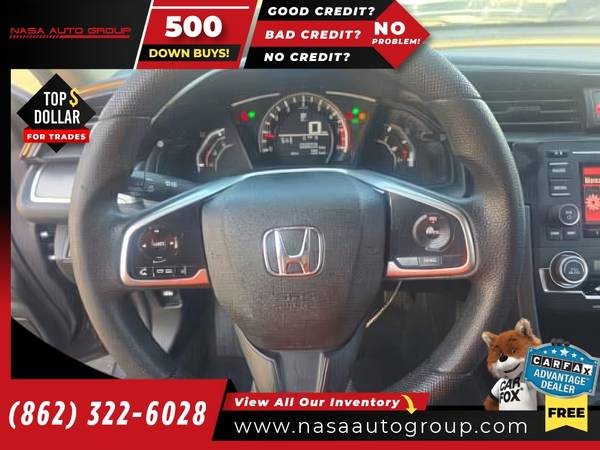 2017 Honda Civic Sedan LX CVT - $13,650 (The price in this ad is the downpayment)63615182112513124