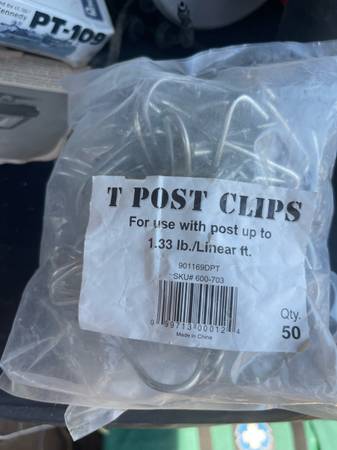 T-Post fence clips 100. 1