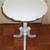 SMALL Pie Crust Accent Table with Brass Lion Claw Feet 1 thumbnail