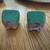 2 Green Ceramic Planters with Drainage Holes 3 thumbnail