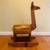 MCM Mid-Century Handmade Wooden Rocking Horse Llama Kangaroo Camel 2 thumbnail