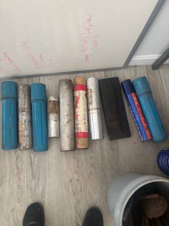 Hole saws, drill bits, welding rods, lathe center bit, machinist stuff 1