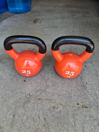 25 Pound Kettlebells in Great condition) NEVER USED!!! 1