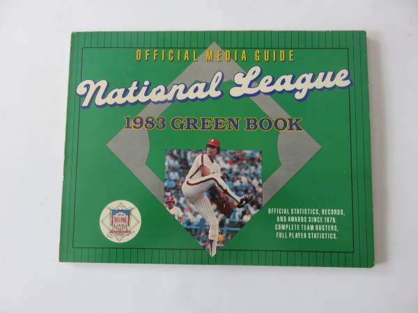 National League 1983 Green Book 1