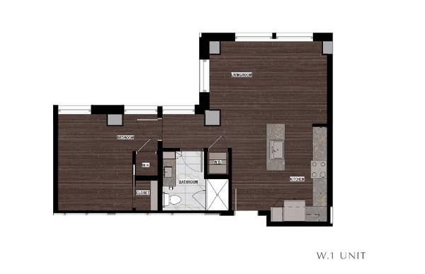 $1915.00 / 1br - 845ft2 - Corner One Bed, One Bath Apartment With Beautiful Views63982131449859120