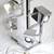 MID-CENTURY - MODERN CHROME WALL LAMP - RARE AND UNIQUE 4 LIGHTS 70s 19 thumbnail
