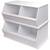Set of two Badger Basket Two-Bin Stackable Storage Cubby 8 thumbnail