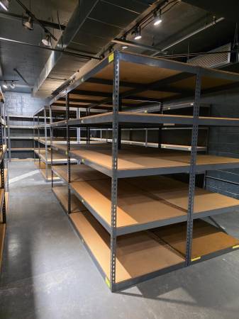 Warehouse Boltless Steel Shelving Racks 72 in W x 36 in D 5 Tier 1