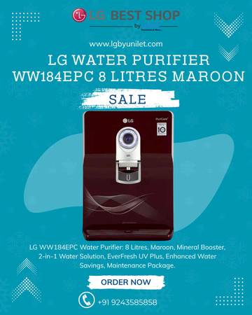 LG Water Purifier WW184EPC 8 Litres Maroon 1