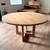 54” round white oak solid wood dining table 7 thumbnail