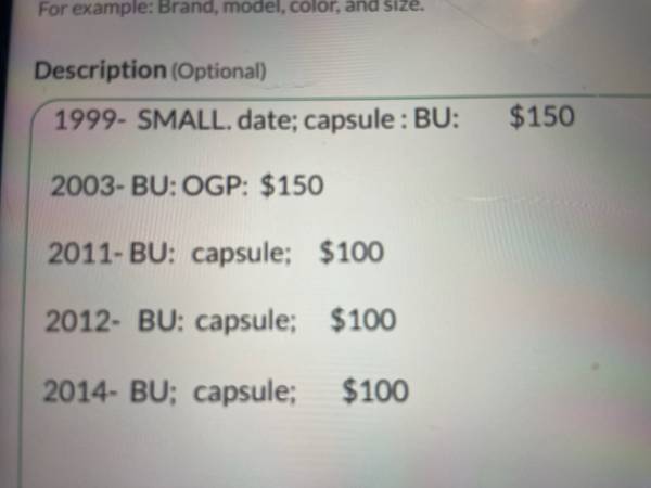 PANDA 1oz- different dates 1