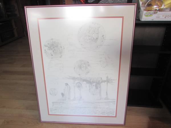 Nice Signed and Numbered Native American Art Print 1