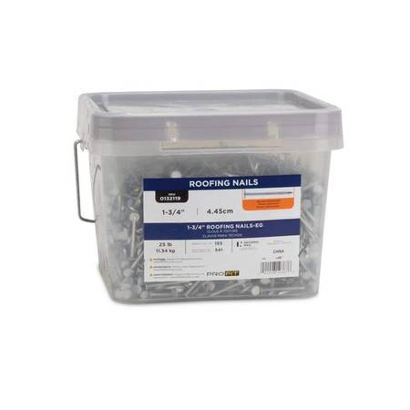 Pro-Fit 1 3/4" roofing nails, 25 pound tub 1