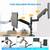 HUANUO Dual Monitor Stand Height Adjustable Gas Spring Arm Swivel NEW 3 thumbnail