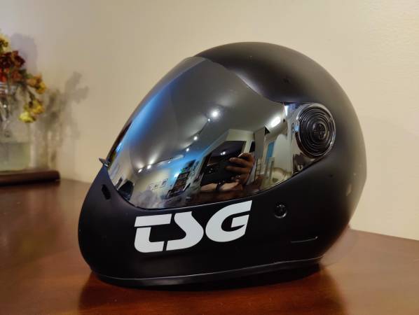 tsg pas fullface helmet (Black) size Medium 1