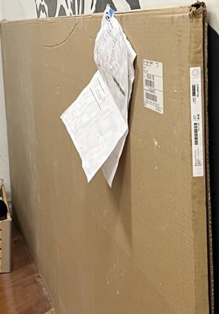 IKEA FÖRBÄTTRA  Glossy White Cover Panel 36"x96" x 5/8" 1