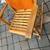 Vintage Les Freres Clement Canada Folding maple rocking chair A114 6 thumbnail