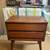 SINGLE Vintage Walnut Mid-Century Elm Wood End Table/ Nightstand w’ 2 Drawers- 4 thumbnail