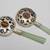 Vintage Chinese Hand Mirrors Jade Handle Enameled Flowers 3 thumbnail