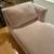 Living Spaces settee sofa in velvet peony blush pink - $400 OBO 2 thumbnail