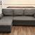 Gray Sleeper Sectional Sofa with Chaise – Great Condition 1 thumbnail