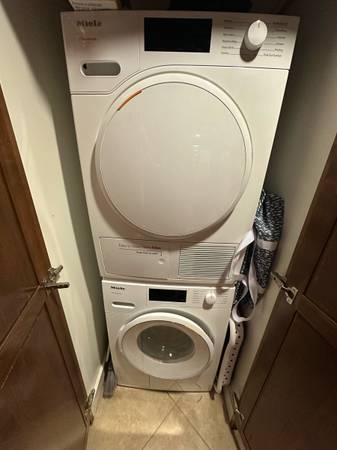 Miele stackable washer/dryer 1