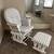 Glider nursery rocking chair 2 thumbnail