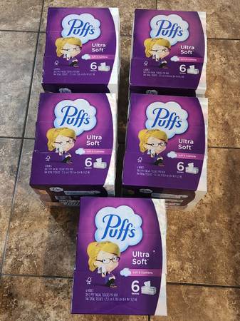 Brand New Packages of Puffs Ultra Soft Facial Tissues 6 pack 1