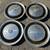 Fair condition 15 inch 70s Cadillac Classic steel hubcaps  1 thumbnail