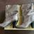 Michael Kors Boots - Divia Bootie Metallic Leather Silver New in Box 2 thumbnail