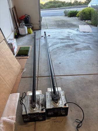 TWO free lifemaster garage door open belt drive 1