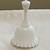White Vintage Fenton Silver Crest Spanish Lace Milk Glass Bell 3 thumbnail