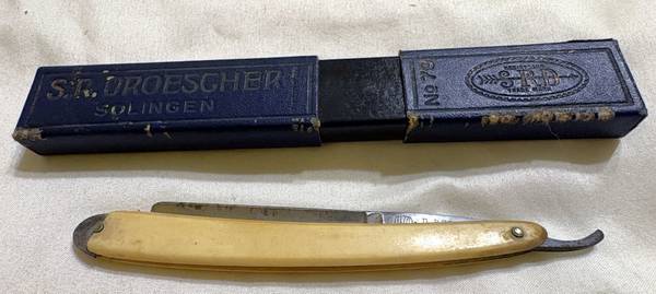 Vtg D. Peres Solingen Germany Straight Razor Magnetic Cutlery Co 1
