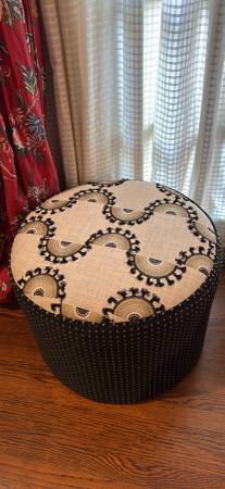 Designer created ottoman 1
