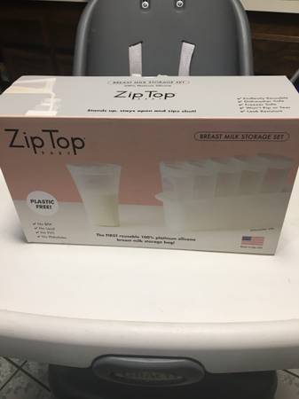Reusable Breast Milk Bag 6-Set + Freezer Tray 1