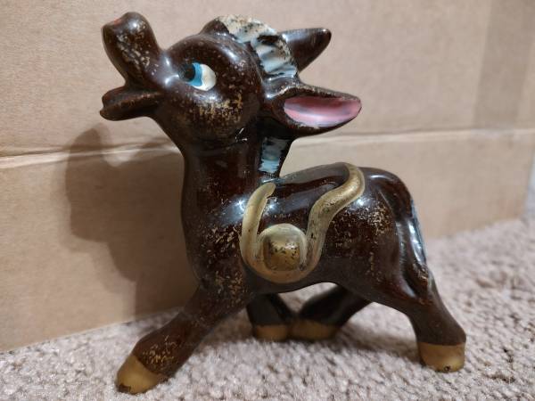 Vintage Ceramic Redware Donkey 1