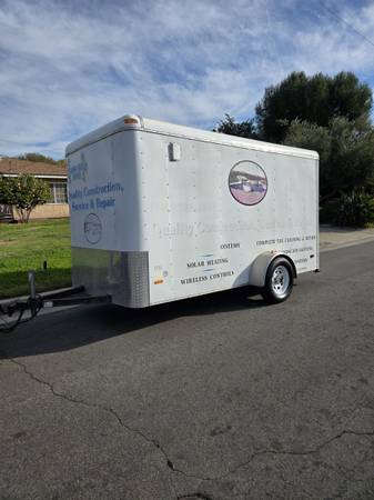 Large enclosed Cargo Trailer. Towing moving Storage 1
