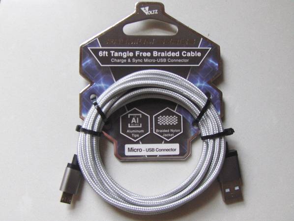 VOLTZ 6FT BRAIDED USB CABLE 1