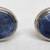 Bailey Banks & Biddle 925 Sterling Silver Cufflinks With Blue Gemstone 3 thumbnail