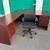Uline L shaped Cherry Wood Desk $200 free delivery 1 thumbnail
