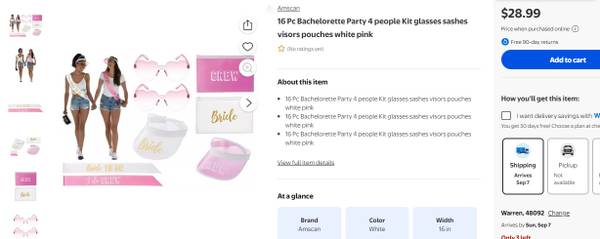 (2) Bachelorette Party Kit (16 Pc Each) 1