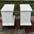 FARMHOUSE LINEN WHITE NIGHTSTANDS SIDE TABLES 9 thumbnail