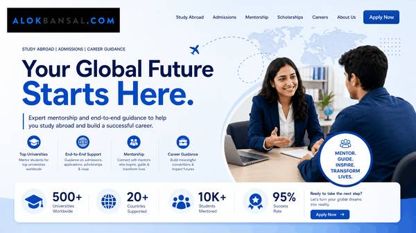 Transform Your Study Abroad Dreams into Global Success with Alok Bansa 1