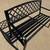 Outdoor Black Metal Bench 2 thumbnail